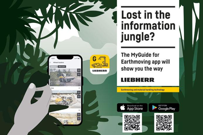 Liebherr have launched the MyGuide for Earthmoving app
