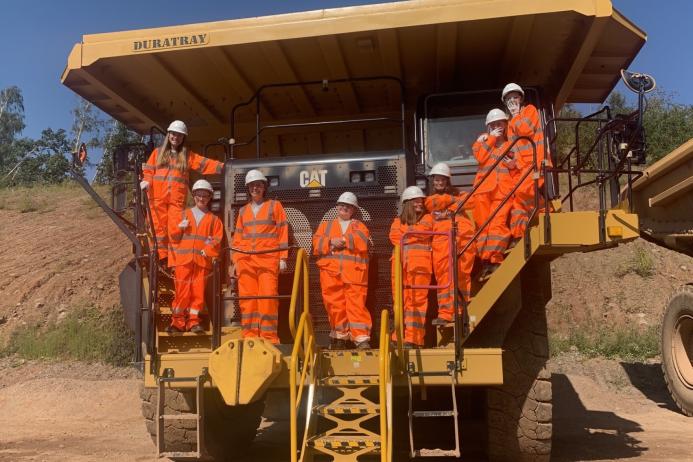 As part of their partnership with Love4Life, Tarmac recently hosted a group of students for a tour of Mountsorrel Quarry 