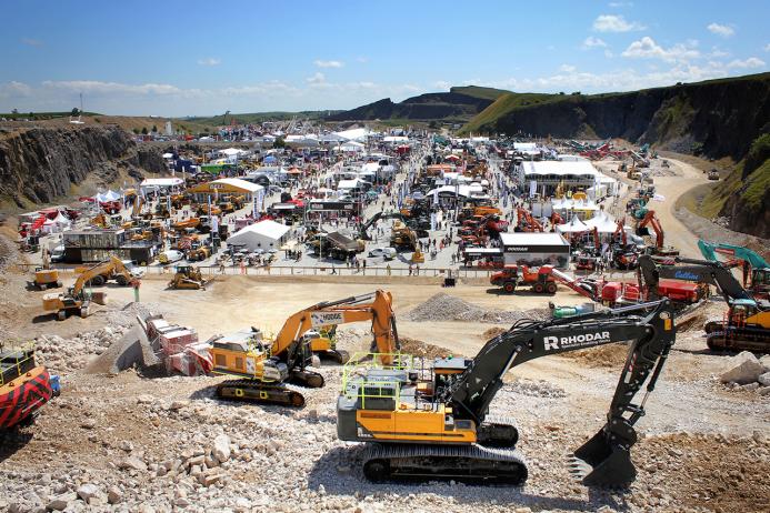 View from the Quarry Face demonstration area at Hillhead 2022