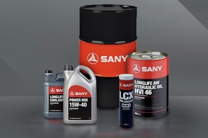 SANY UK have launched a brand-new range of lubricant products