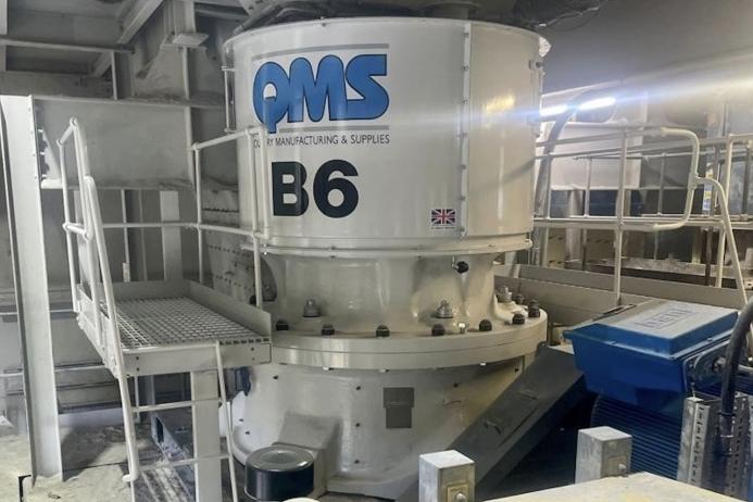 One of the new B-Series cone crushers supplied by QMS