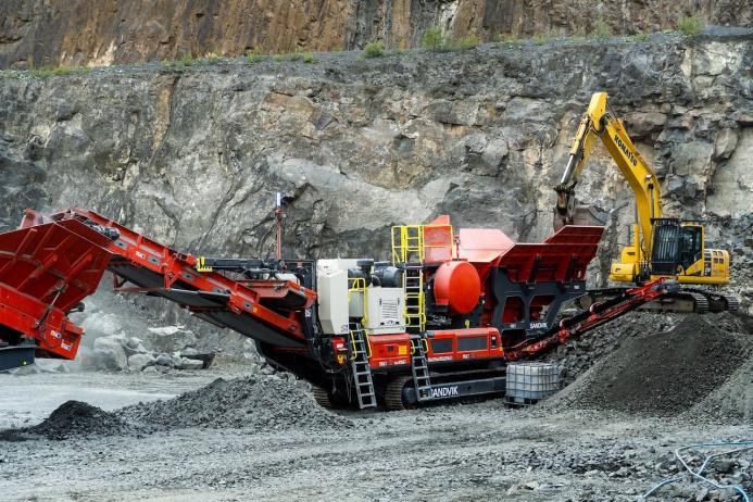 The new fully electric UJ443E heavy jaw crusher from Sandvik