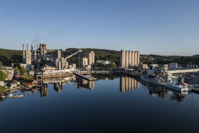 Heidelberg Materials’ Brevik cement plant in Norway