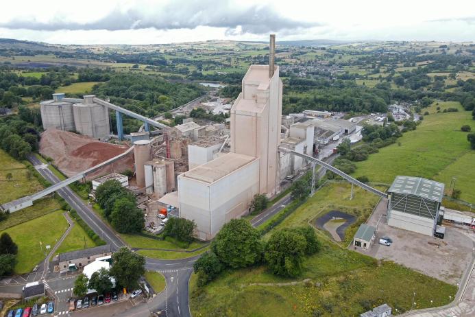 Aggregate Industries’ Cauldon cement plant in the Staffordshire Moorlands