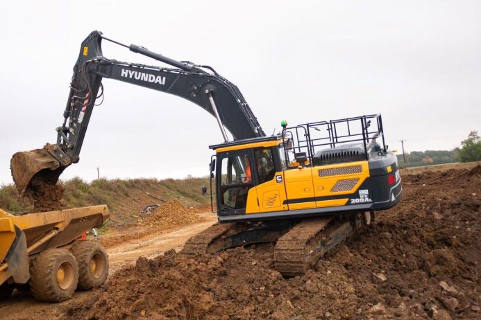 HD Hyundai HX300AL crawler excavator 