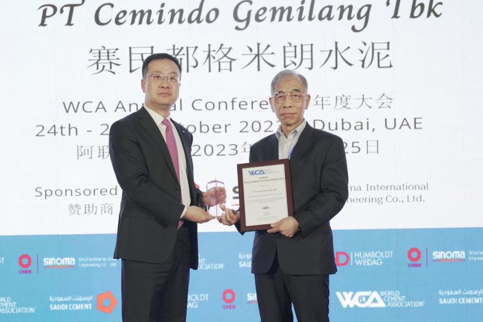 The WCA Climate Action Award was won by Cemindo Gemilang Bayah cement plant