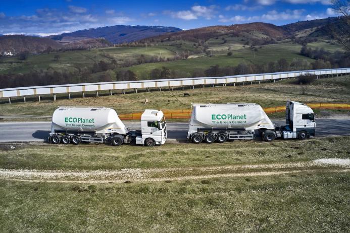 The Aggregate Industries trucks which will allow the company to service the South East market