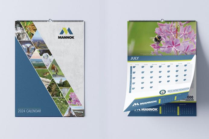 Mannok's environmentally themed 2024 calendar