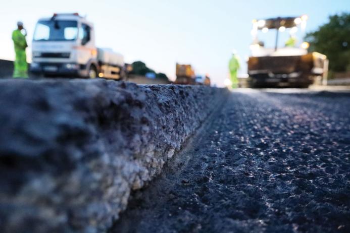 Asphalt laying