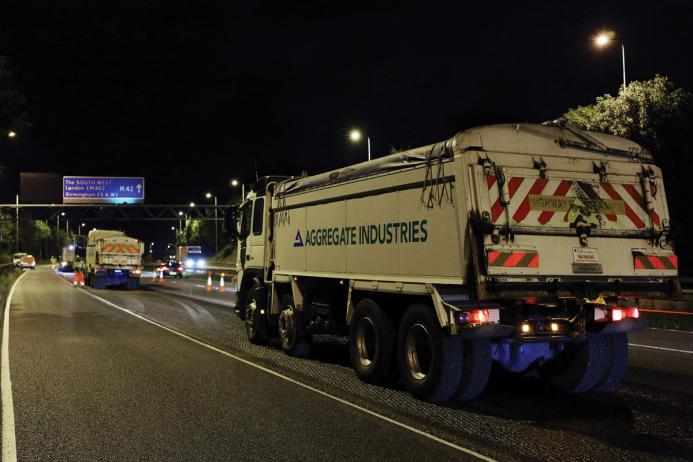 Aggregate Industries' truck