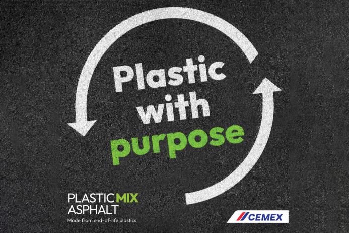 PlasticMix asphalt utilizes non-recyclable plastic waste and gives it purpose