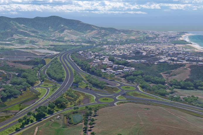 Digital rendering of the Coffs Harbour bypass. Image: Ferrovial