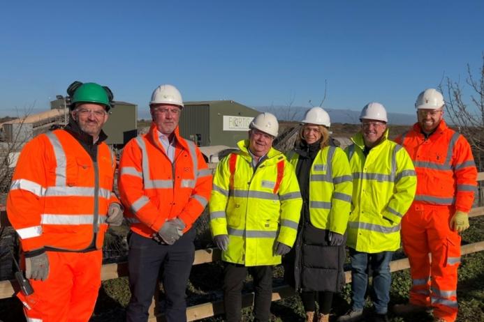 Hampshire County Council visit to the A303 IBA processing facility