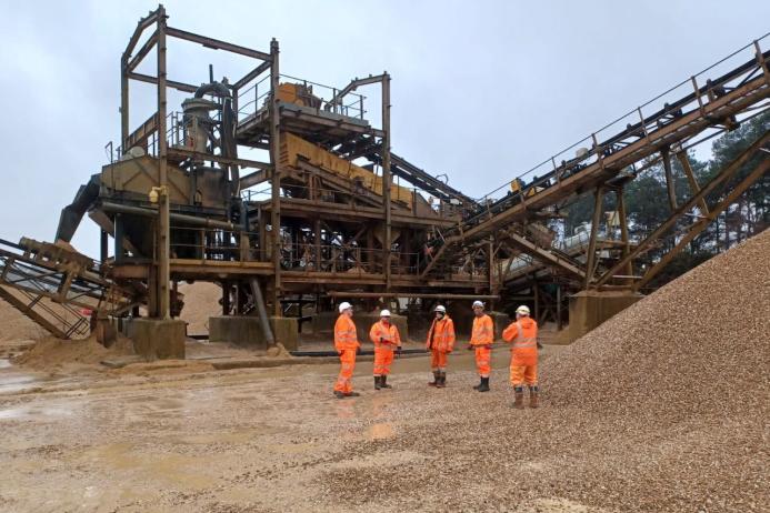 Employees at Mortimer Quarry