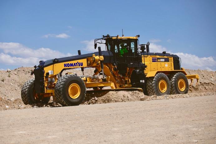 Komatsu’s new GD955-7 motor grader is now available in North America