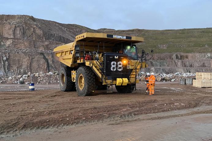 Finning sourced, fully prepared, and managed the delivery of 18 Cat machines to Glensanda, and delivered full operator training on site