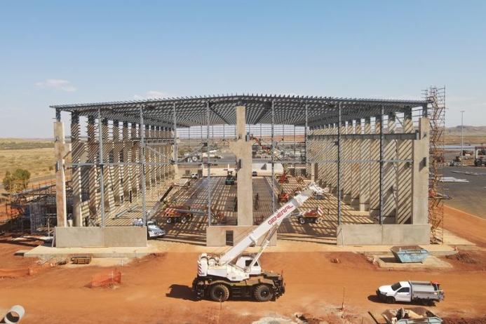 The Karratha Service Centre under construction