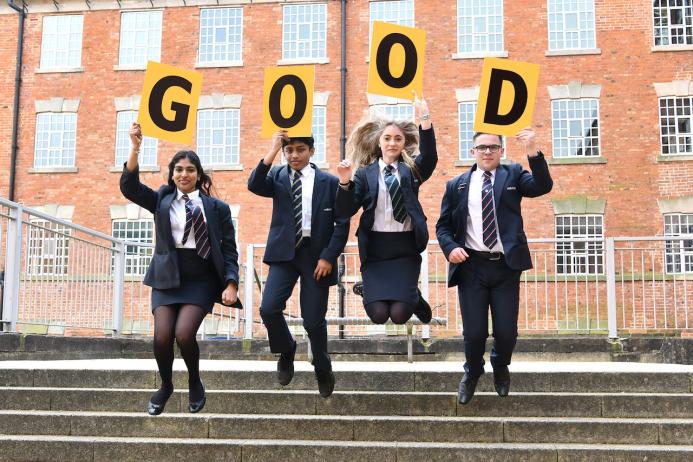 L-R: Nadhi Koratagere (16), of Rugeley; Arjun Aneesh (14), of Stoke-on-Trent; Jess Rushton (15), of Stoke-on-Trent; and Lewis Cuffe (16), of Rugeley