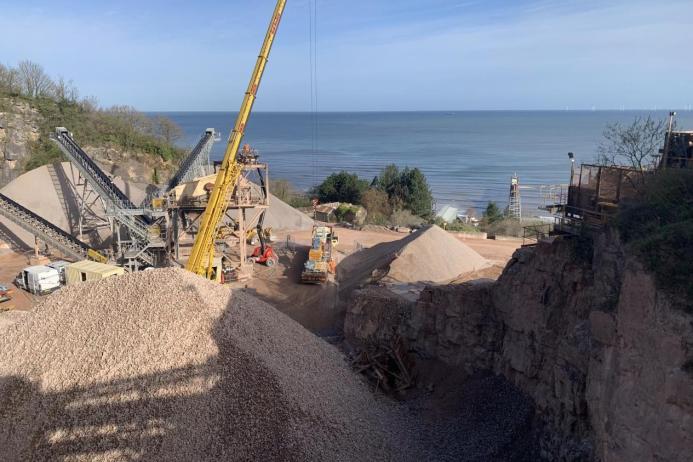 Raynes Quarry during the improvement works