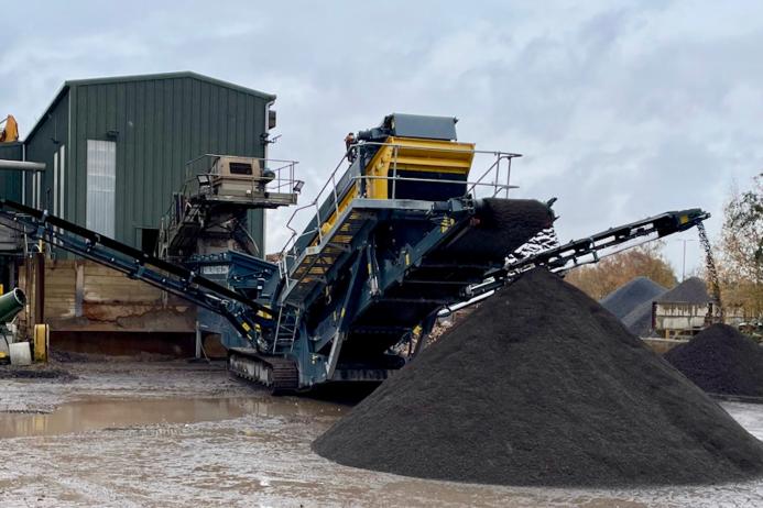 The RAP is processed at Day Aggregates’ Brentford depot