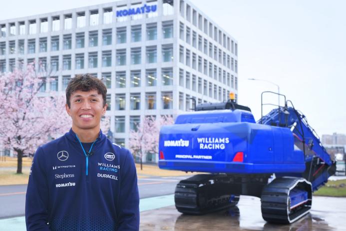 Alex Albon on his visit to Komatsu’s Osaka Plant