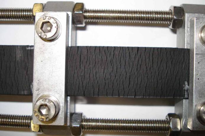 The cracks are always oriented at right angles to the strain axles