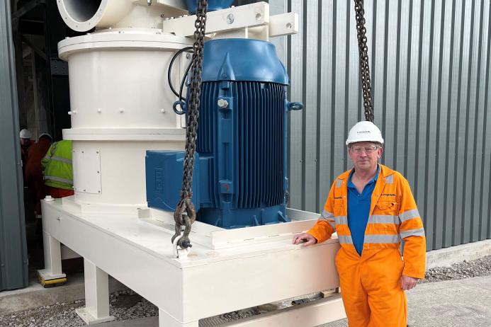 Longcliffe development director Ian McDonald with one of the new mills