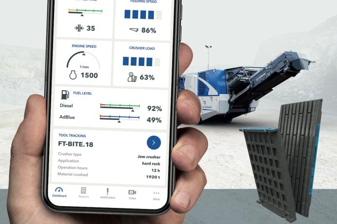 Simple and clear documentation of crushing tools and their service lives in SPECTIVE CONNECT from Kleemann