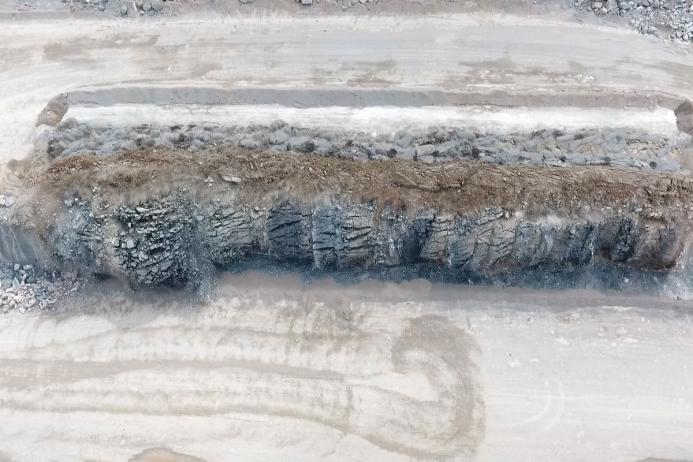 A quarry blast
