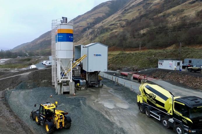 A&L McCrae’s new SEMIX concrete batching plant at Clachan Quarry