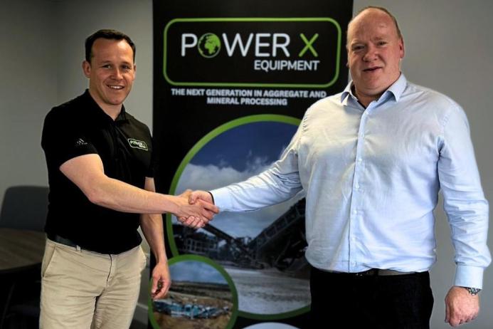L–R: Luke Talbot, managing director of PX Equipment, and Mark Ferguson, regional sales manager at Powerscreen