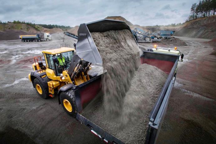 Volvo CE have upgraded their medium-sized L110H (pictured) and L120H wheel loaders