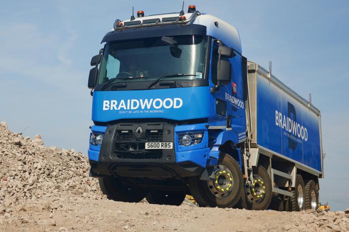 Roy Braidwood & Sons Transport Ltd have taken delivery of their first Renault Trucks C440 8x4 tippers, supplied by JDS Truck and Van 