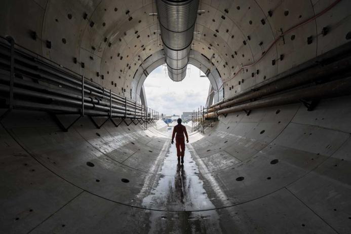 HS2 Chiltern Tunnel entrance looking south towards London. Photo: HS2