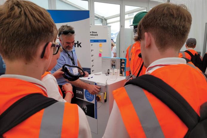 Students at Hillhead exhibition
