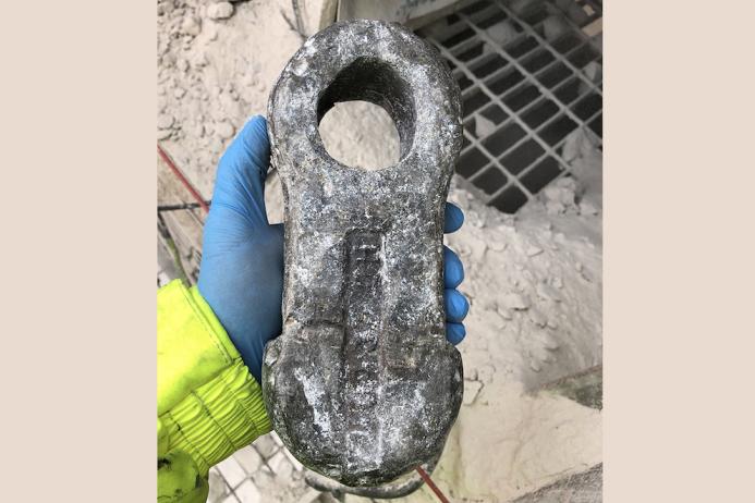 Tramp ferrous metal separated by the ElectroMax-Plus