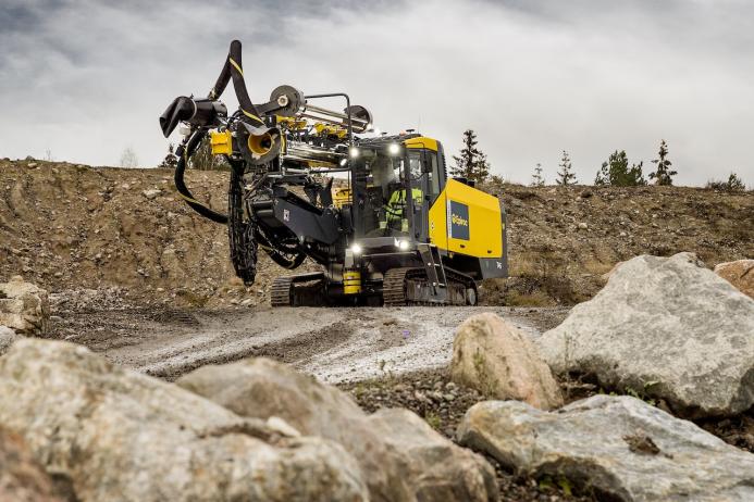 The Epiroc SmartROC T45 top-hammer drill rig 