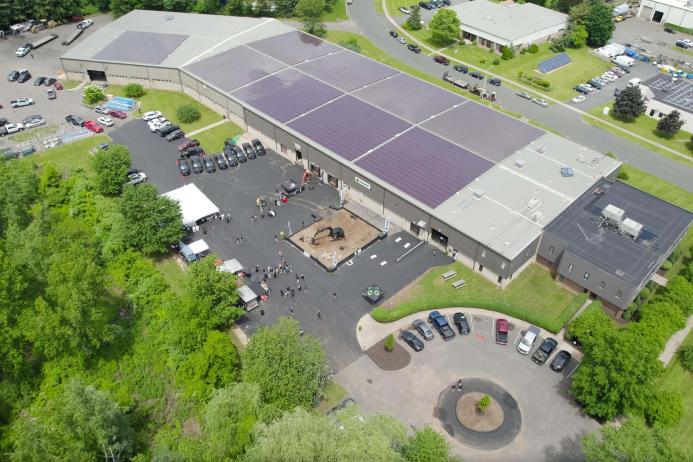 Aerial view of Steelwrist’s new North American headquarters in Connecticut, the US