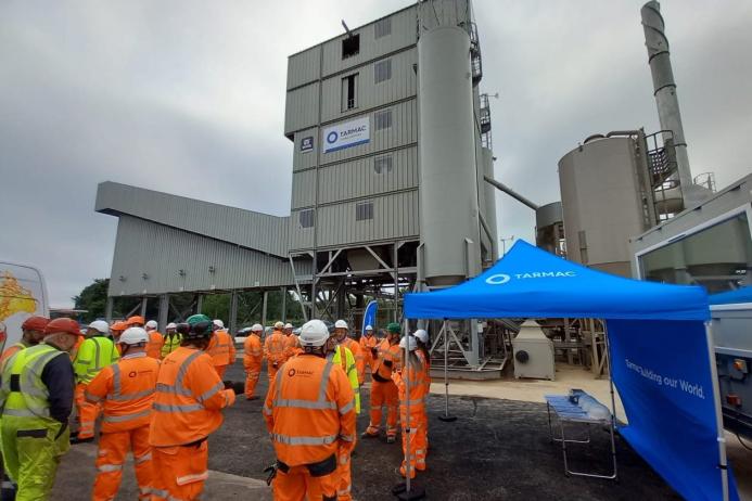 The official opening of Tarmac’s new, state-of-the-art, sustainable asphalt plant in Trowse, Norwich 
