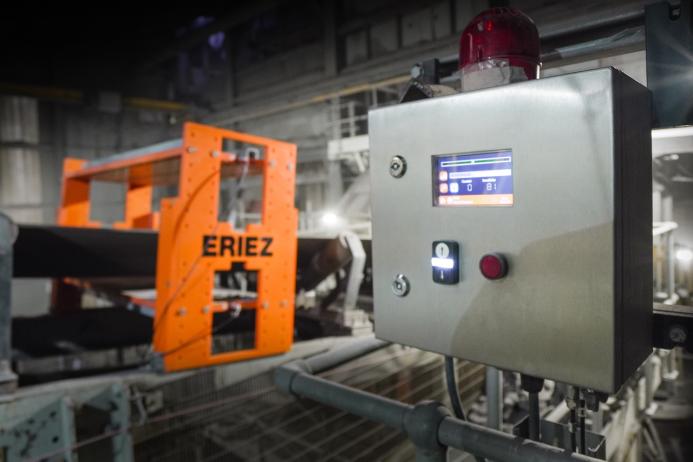 The new Eriez MetAlarm metal detector at Heidelberg Materials’ Craig yr Hesg Quarry