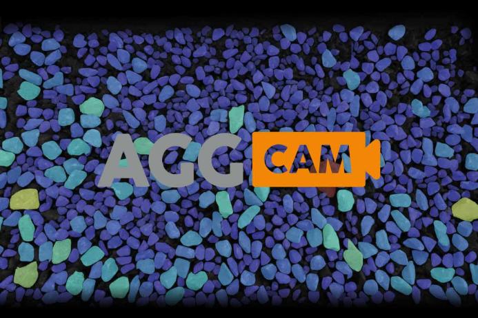 AggCAM analysis of material on a conveyor belt