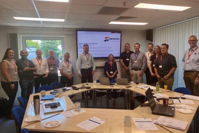 Members of the QNJAC Geotechnical Group at a face-to-face meeting