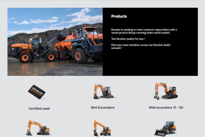 New e-commerce equipment platform from Develon