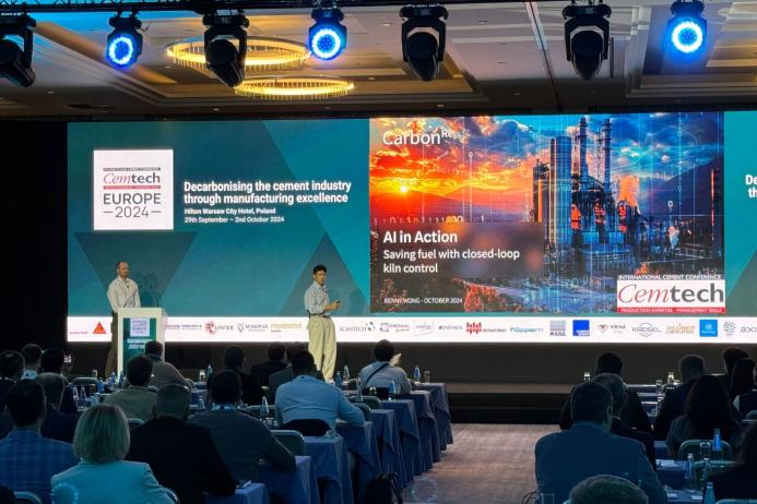 Carbon Re presented alongside ABB at Cemtech Europe 2024. Photo: Carbon Re