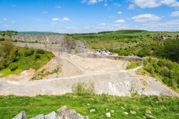 Topley Pike Quarry operators Aggregate Industries are working with the Peak District National Park Authority to restore a former waste area for nature. Photo: shoults/Alamy stock photo