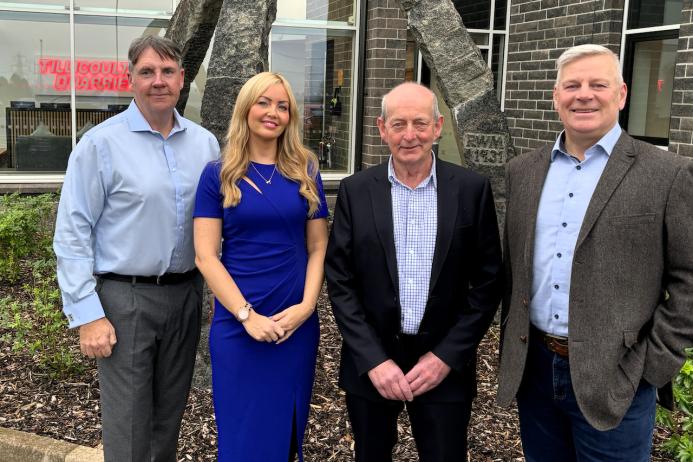 L-R: Jim Johnston, Sophia Westerhuis Marshall, Phil Kerr, and Robert Hamilton