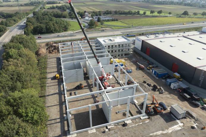 Construction work on company’s new German headquarters facility in Mannheim progressing rapidly