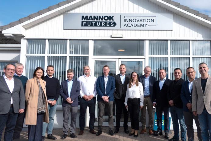 Members of Cimsa’s senior leadership team held a welcome event at Mannok’s Innovation Academy