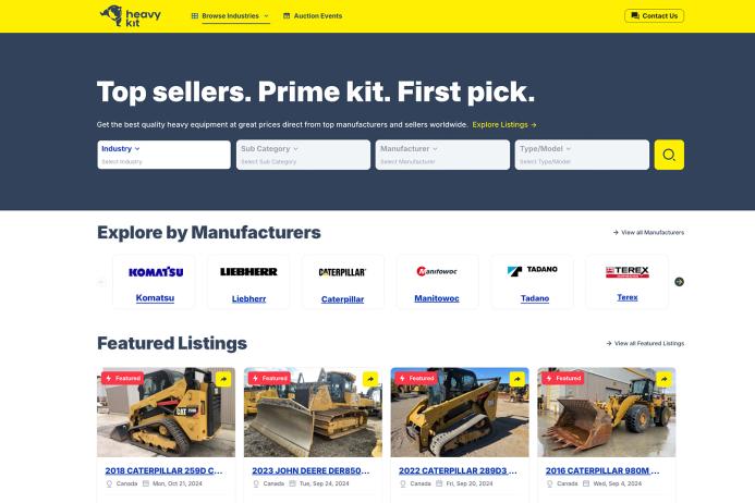 Heavy Kit offers one-stop destination to explore prime-quality inventory directly from trusted sellers