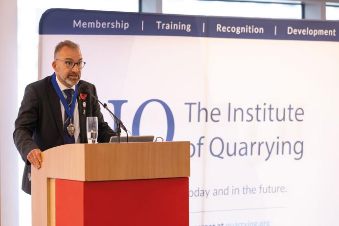 New IQ President Ben Williams giving his inaugural speech at the IQ and IAT Fellows’ Lunch